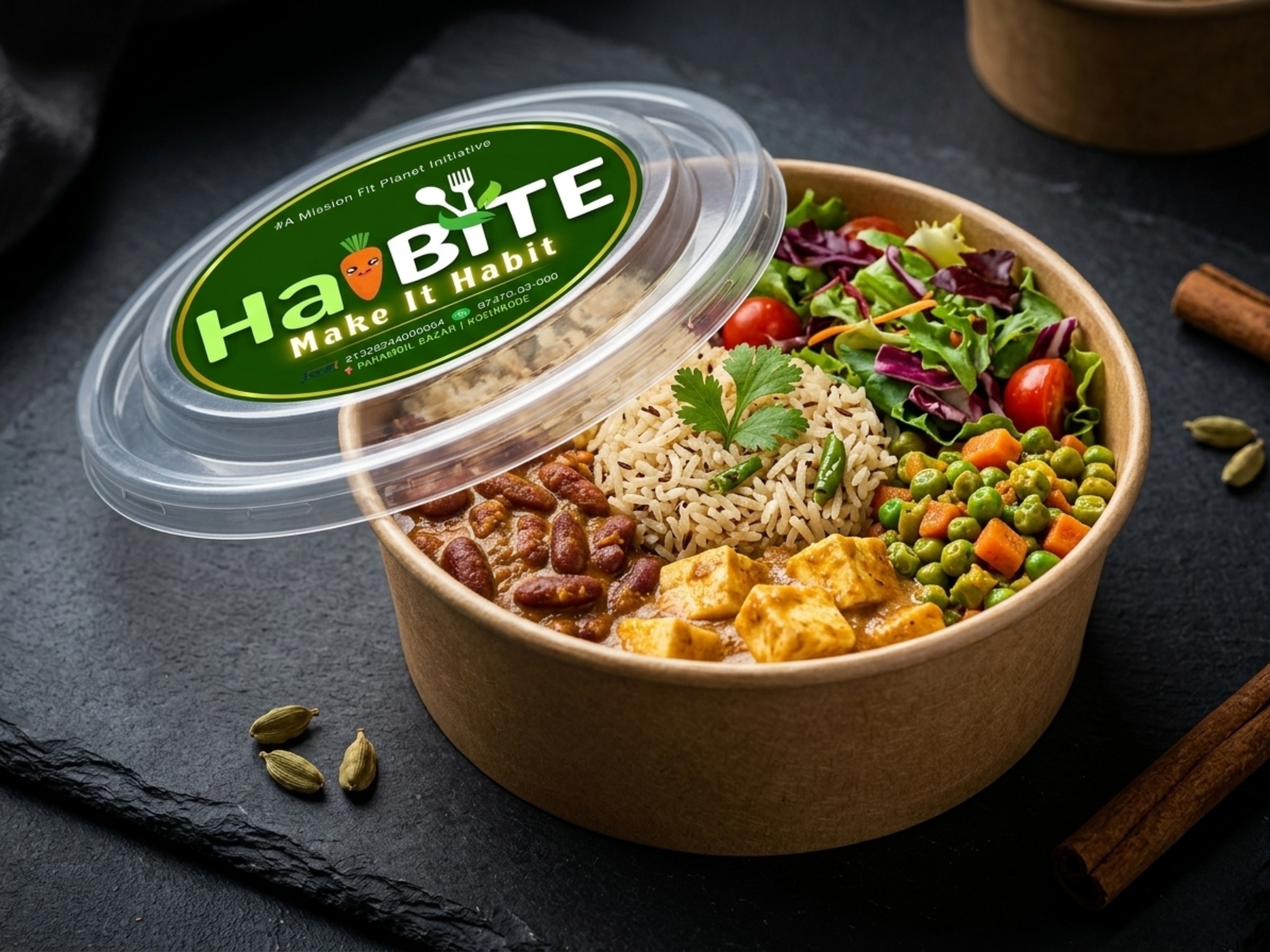 Healthy gourmet food bowl